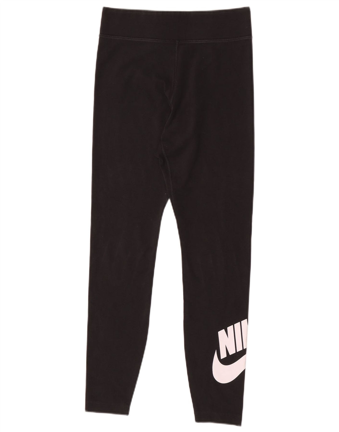 Damskie legginsy Nike Graphic UK 12, średnie czarne, bawełniane