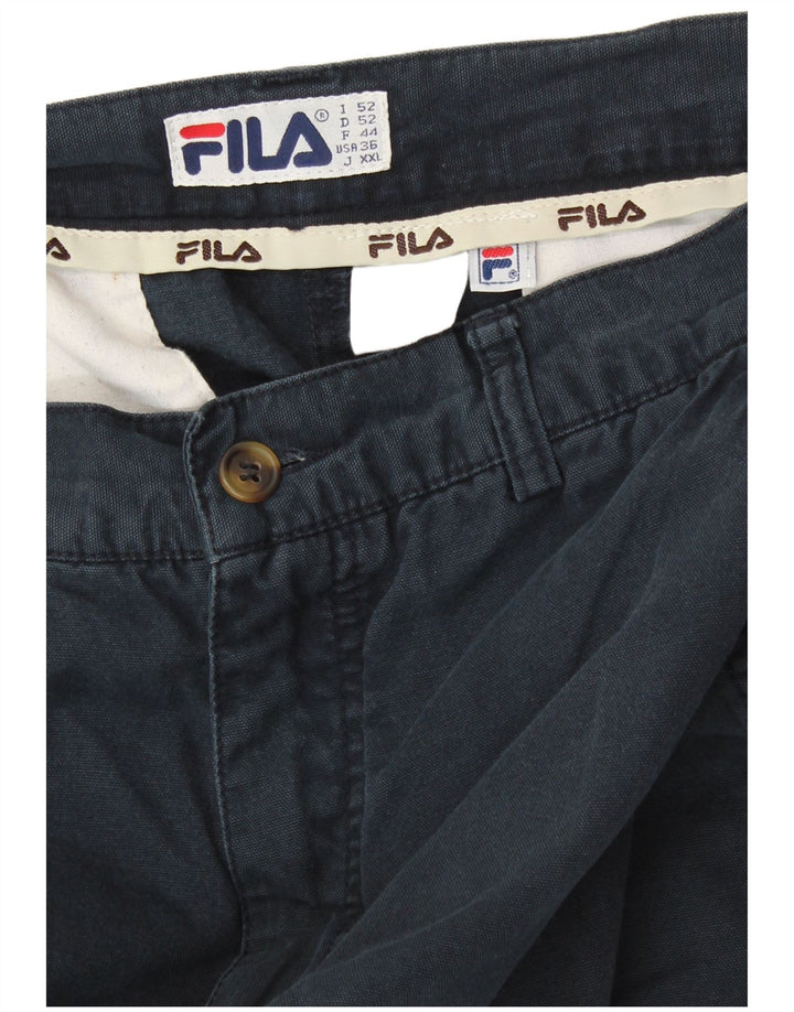 Męskie spodenki cargo FILA IT 52 XL W36 granatowe