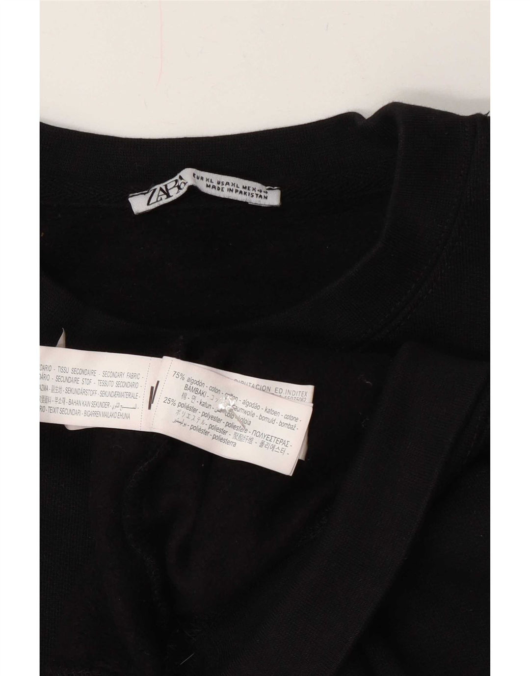 Męska bluza Zara XL, czarna, bawełniana