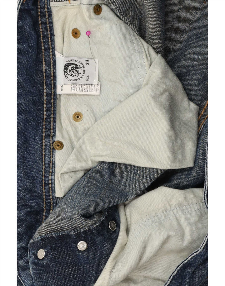 Męskie jeansy Bootcut Diesel W34 L32 Niebieskie bawełniane