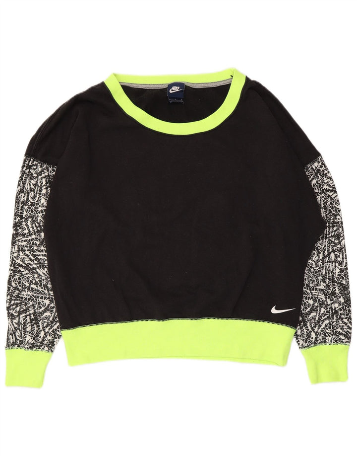 Damski sweter oversize Nike UK 16, duży czarny blok kolorów