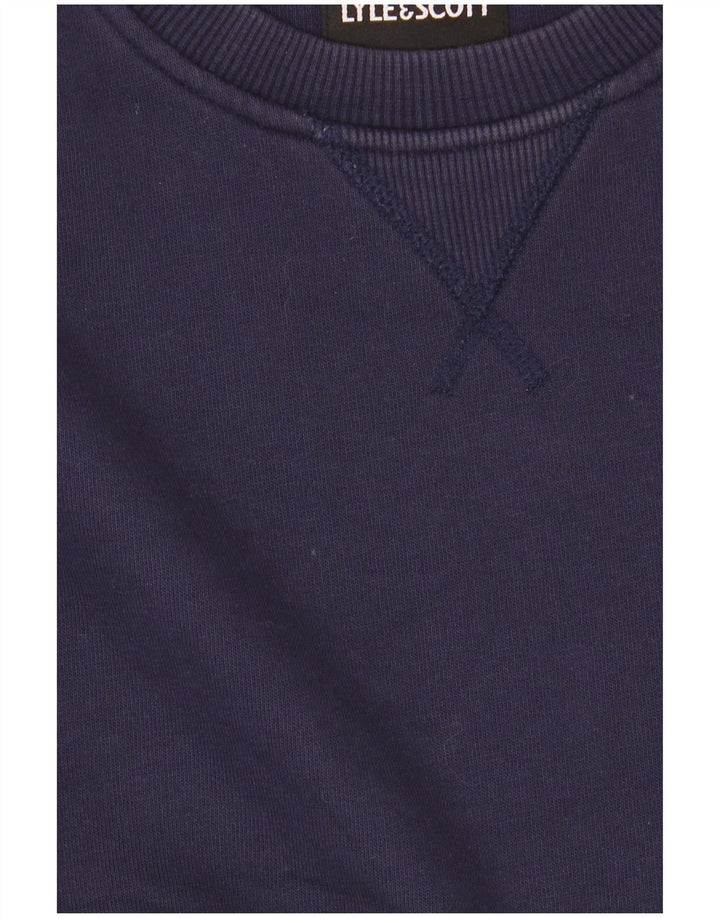 Męska bluza dresowa Lyle & Scott, mała, granatowa, bawełniana