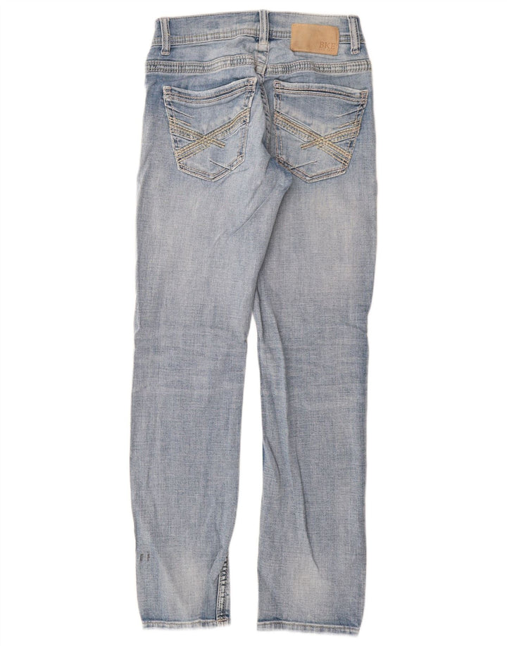Damskie jeansy BKE Alec Straight W27 L30 Niebieskie bawełniane