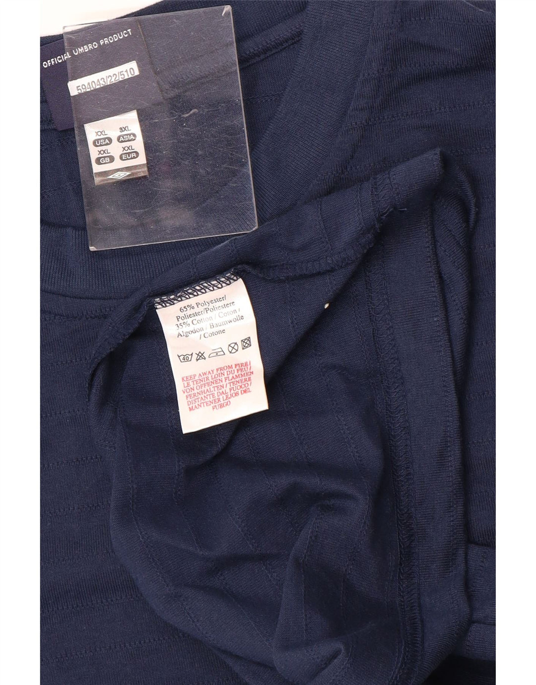 Koszulka męska UMBRO Top 2XL Granatowa, bawełniana