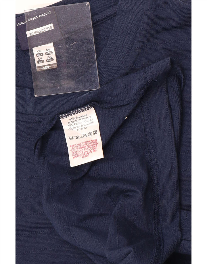 Koszulka męska UMBRO Top 2XL Granatowa, bawełniana