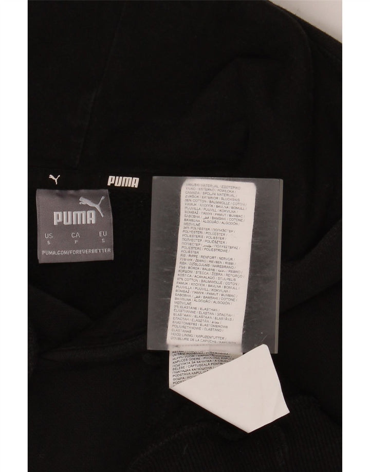 Męski sweter z kapturem Puma, mały, czarny, bawełniany