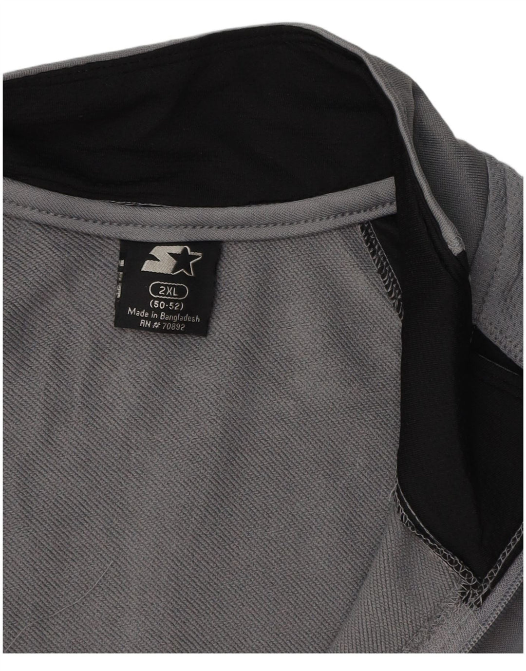 STARTER Mens Tracksuit Top Jacket 2XL Grey Colourblock Polyester