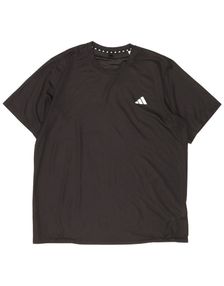Adidas Męski T-shirt Aeroready Top XL Czarny Poliester