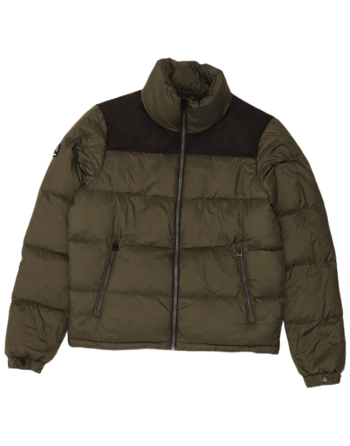 Męska ocieplana kurtka Superdry UK 38, nylon w kolorze średniego khaki