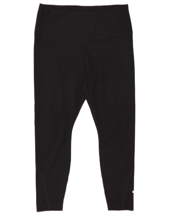 Damskie legginsy NIKE Dri Fit UK 18 XL, czarny poliester