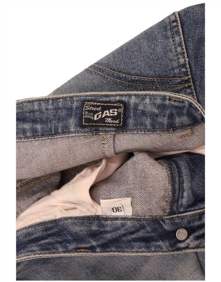 Damskie jeansy Gas Slim W30 L30 Niebieskie bawełniane