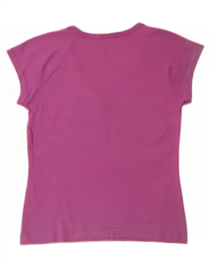 T-shirt damski Lacoste, rozmiar 38, średni fiolet, bawełna
