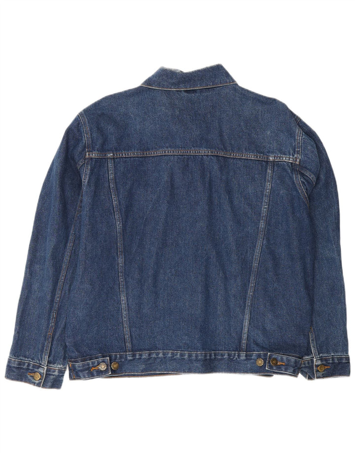 Męska kurtka dżinsowa w stylu DENIM UK 40, duża, niebieska, bawełniana