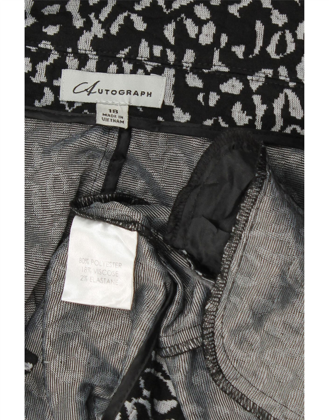 Marks & Spencer Damska marynarka z rękawami 3/4 i autografem, UK 18 XL, czarna