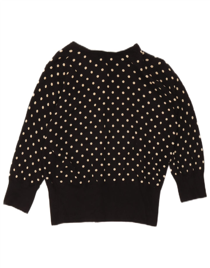 Marks & Spencer Damski sweter rozpinany z autografem UK 14, średni czarny