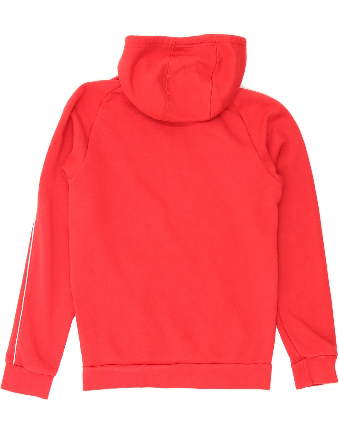 ADIDAS Mens Hoodie Jumper Small Red Cotton Vintage Adidas and Second-Hand Adidas from Messina Hembry 