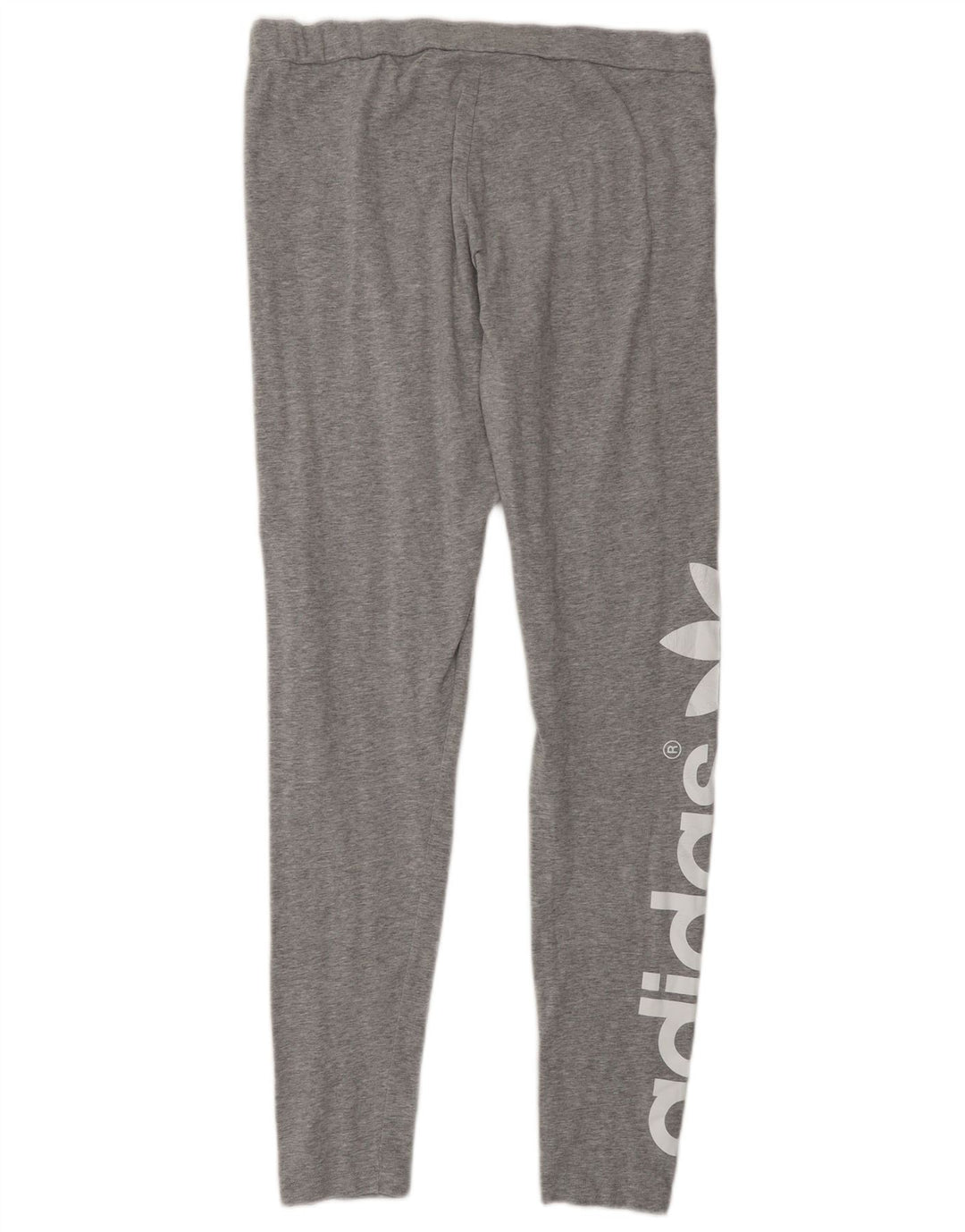 Damskie legginsy Adidas Graphic UK 16, duże, szare, bawełniane
