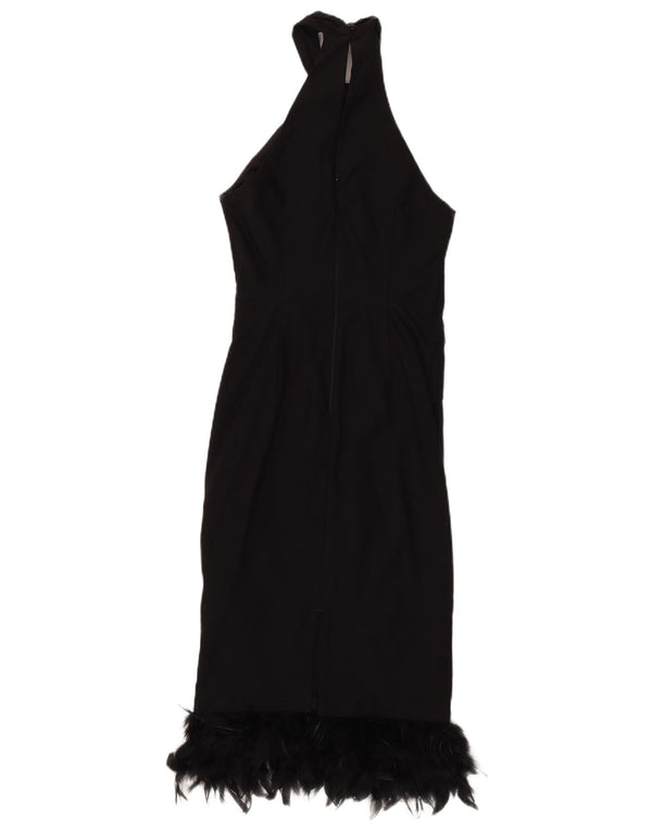Lipsy Womens Halter Dress UK 6 XS Black Viscose