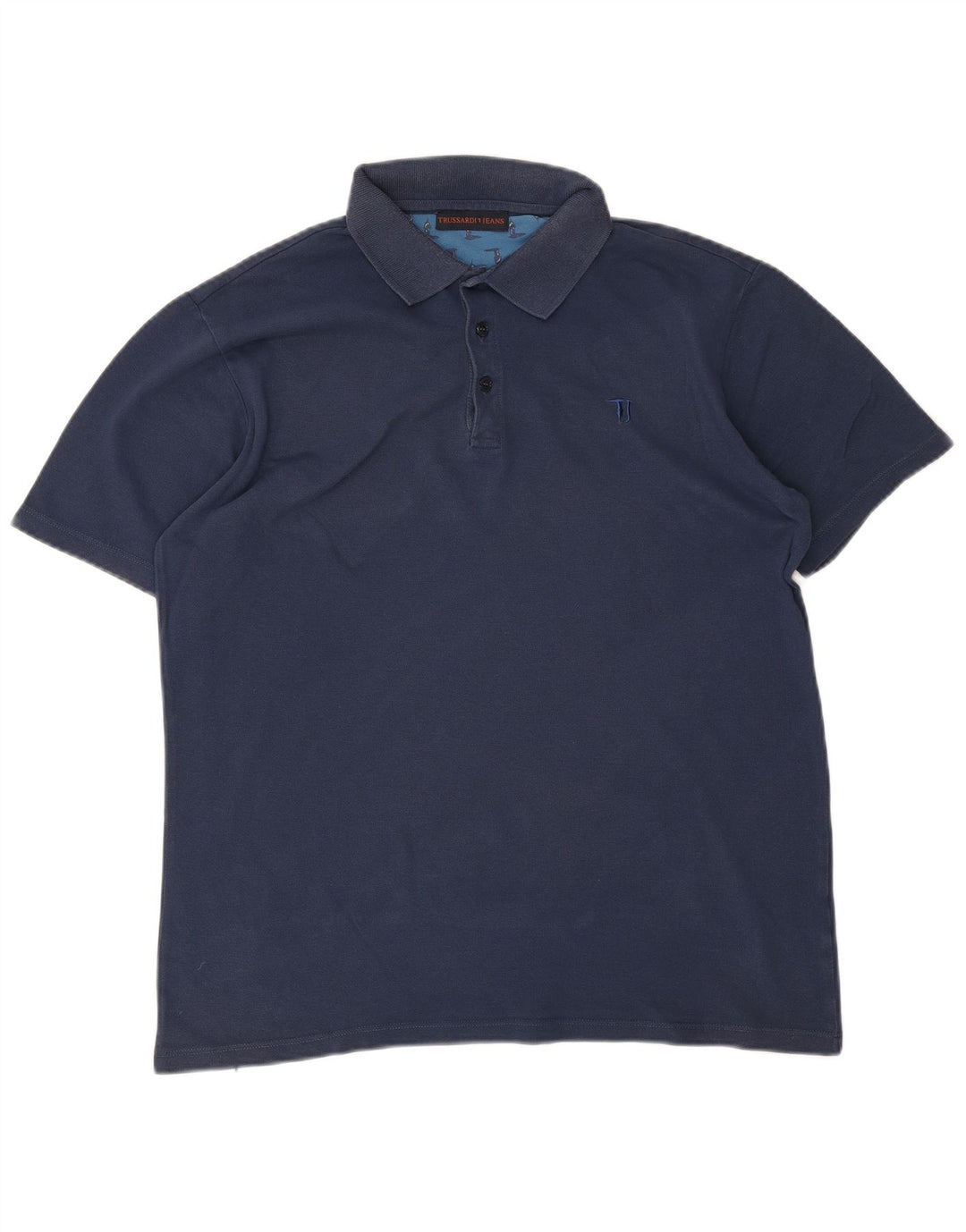 Męska koszulka polo Trussardi Jeans, duża, granatowa
