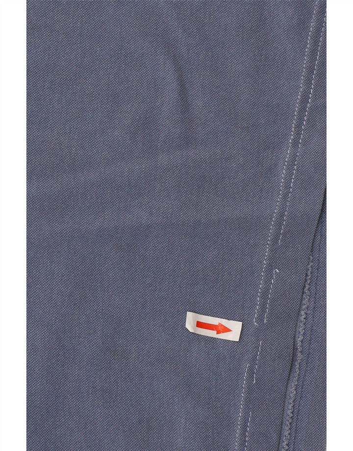 Męska koszulka polo Aeronautica Militare z grafiką, duża niebieska