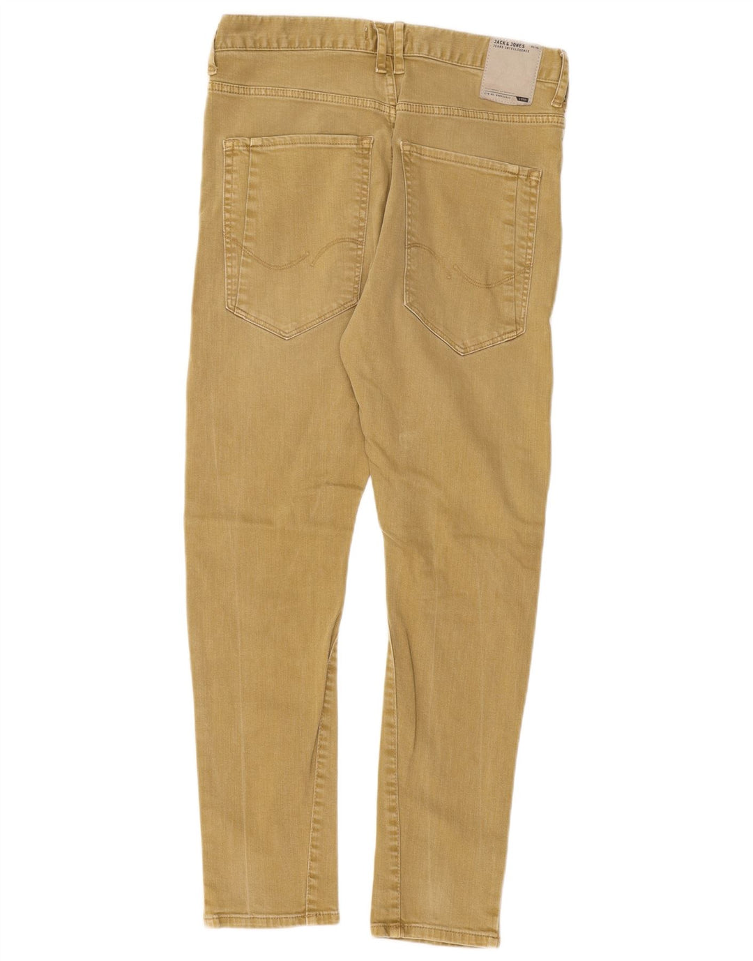 Męskie jeansy slim fit Jack & Jones W32 L29, bawełna khaki