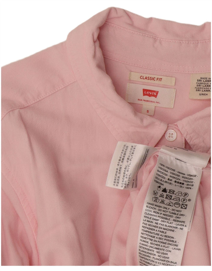 Damska koszula Levi's Classic Fit UK 10 Small, różowa wiskoza