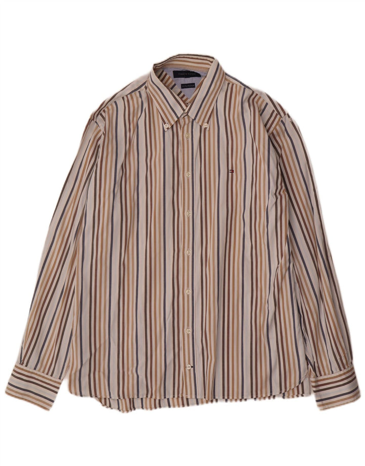 Koszula męska Tommy Hilfiger XL, bawełniana w kolorowe paski