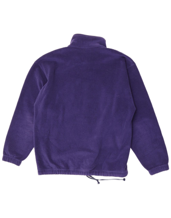 Sergio Tacchini Mens Zip Neck Fleece Jumper Large Purple