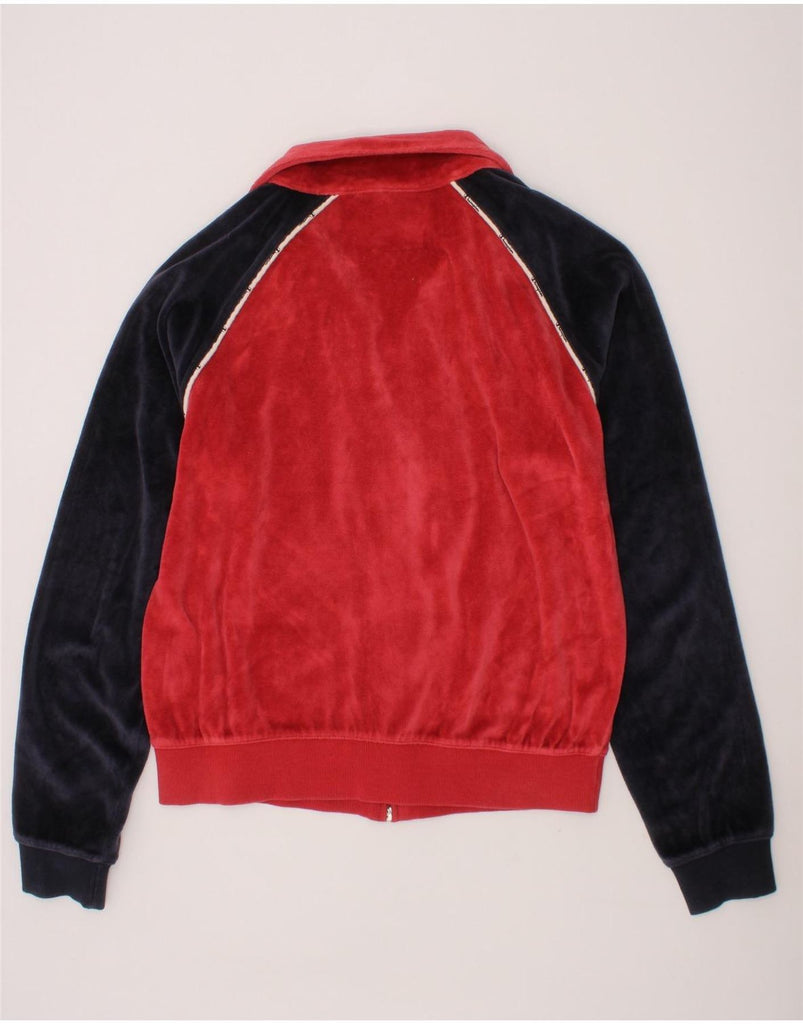 CHAMPION Womens Fleece Tracksuit Top Jacket UK 10 Small Red Colourblock Vintage Champion and Second-Hand Champion from Messina Hembry 