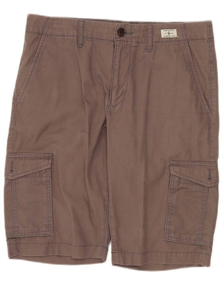 Męskie spodenki cargo TOMMY HILFIGER W31 Średnioszare, bawełniane