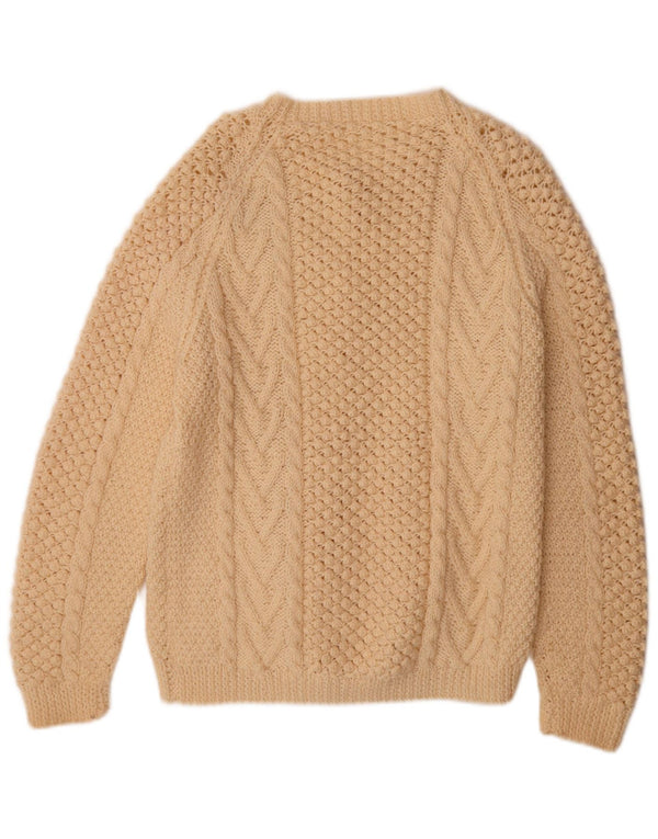 Vintage Womens Cardigan Sweater UK 16 Large Beige