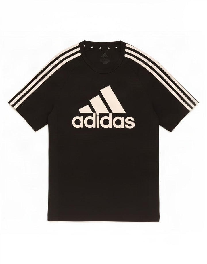 Męska koszulka z grafiką Adidas Aeroready Top, mała, czarna, z poliestru