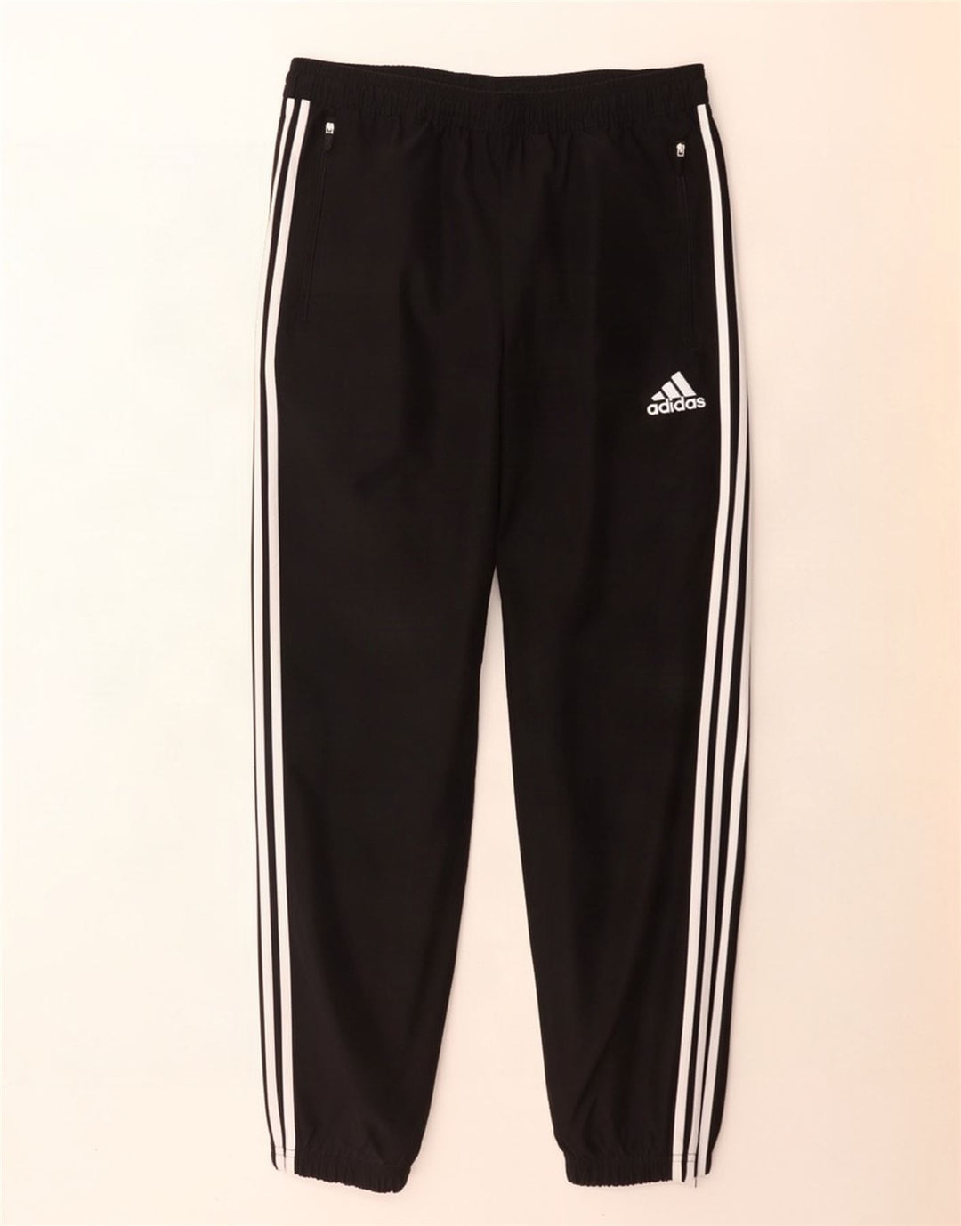 Adidas Męskie spodnie dresowe Joggery, duże, czarne, poliestrowe