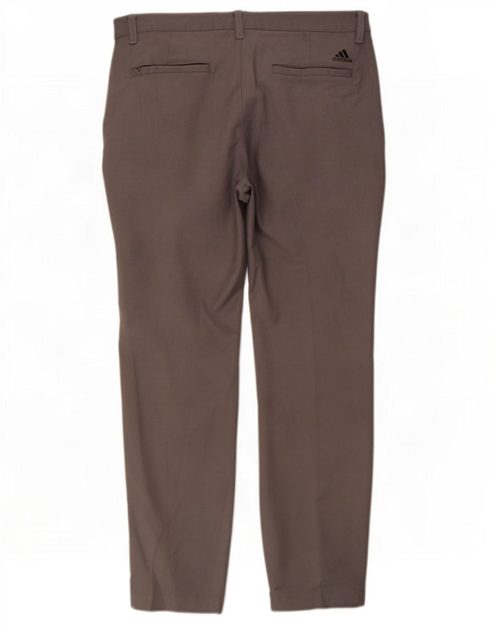 Adidas Męskie Proste Spodnie Chino W32 L30 Szary Poliester