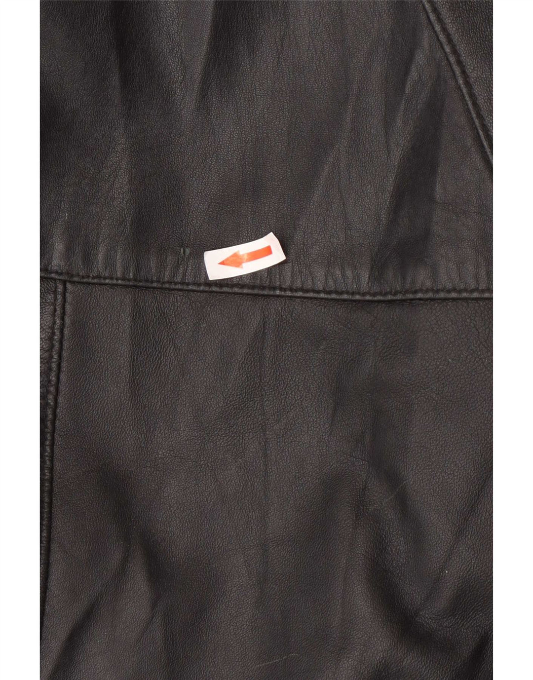 Damski płaszcz skórzany Kiros z kapturem, oversize IT 48 XL, czarny