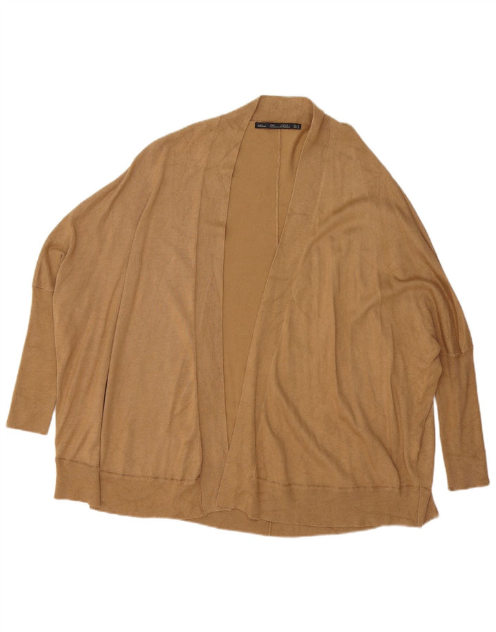 Sweter damski Zara Oversize Batwing Open Cardigan UK 14 Średni brąz
