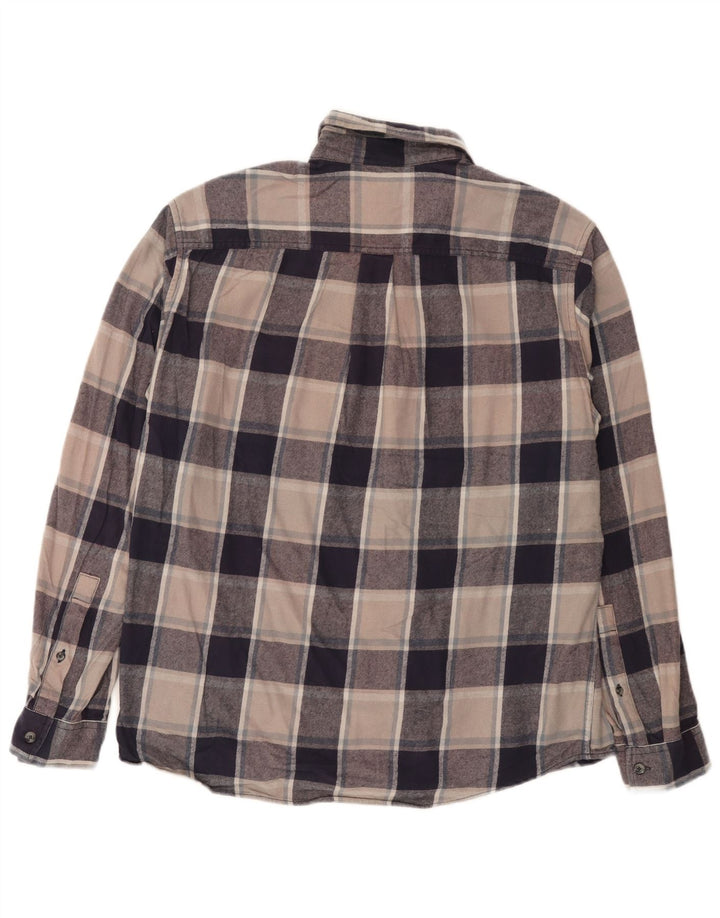 Męska koszula flanelowa Eddie Bauer, duża, wielokolorowa, bawełniana w kratę
