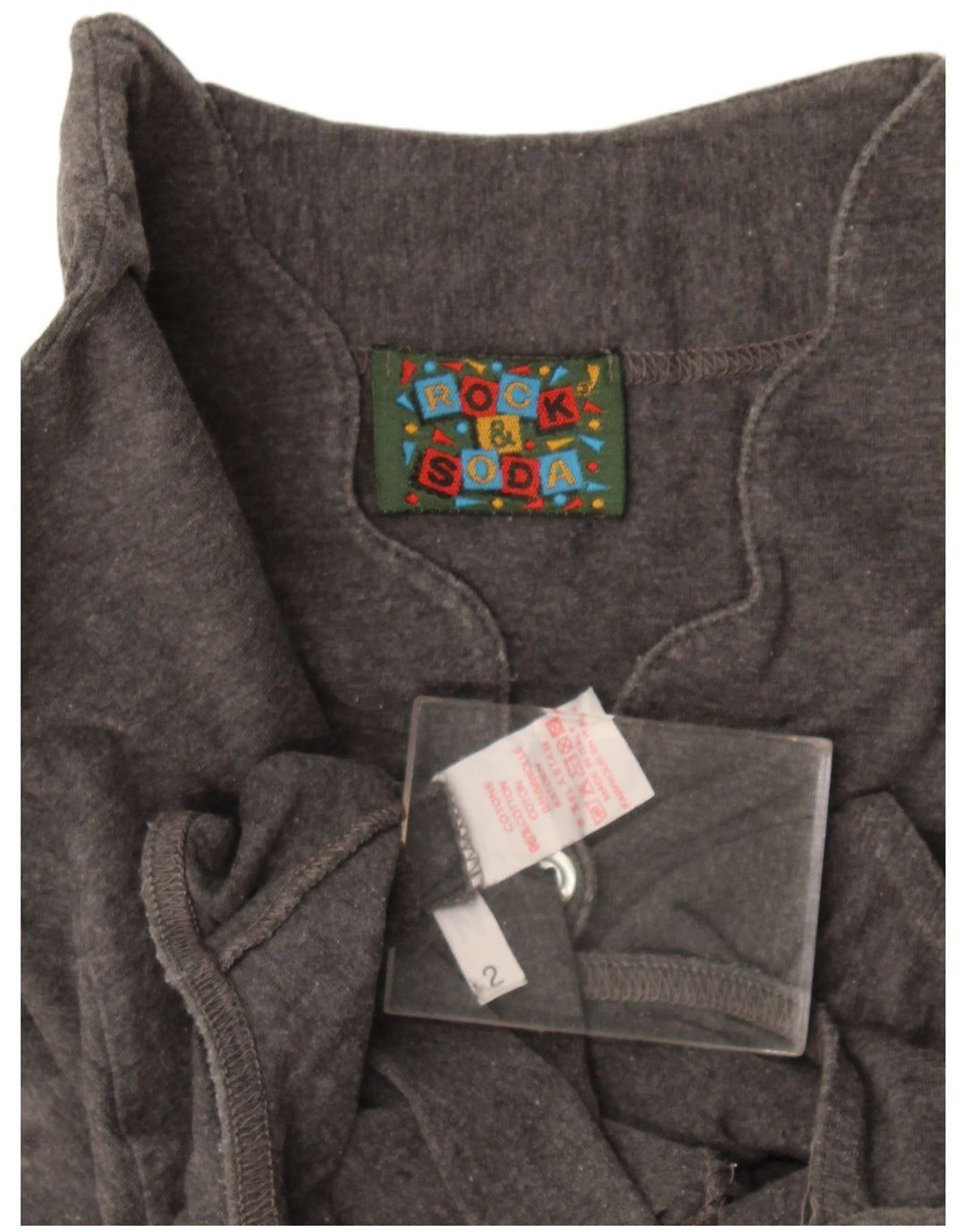 Body damskie w stylu vintage UK 12 Średnioszare bawełniane