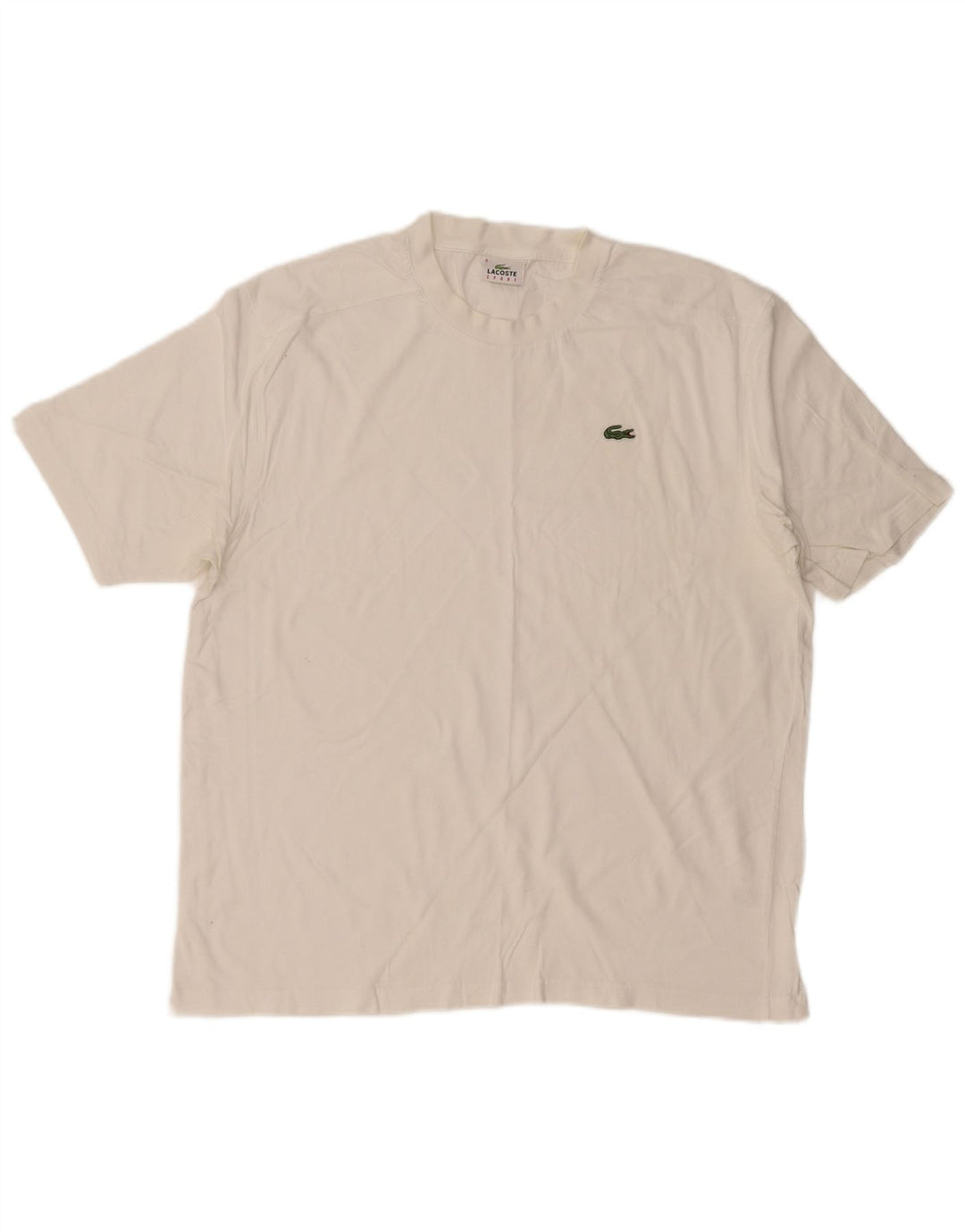 T-shirt męski LACOSTE, rozmiar 6 XL, biała bawełna