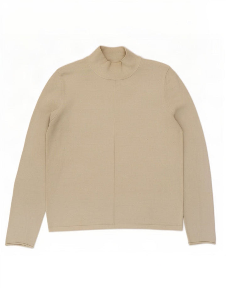 Whistle damski sweter z golfem UK 12 średni beż