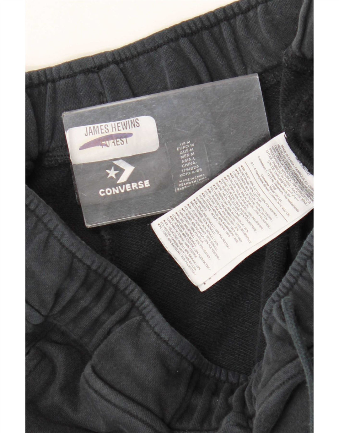 Męskie spodnie dresowe Converse Cargo Joggers, średnio granatowe, bawełniane