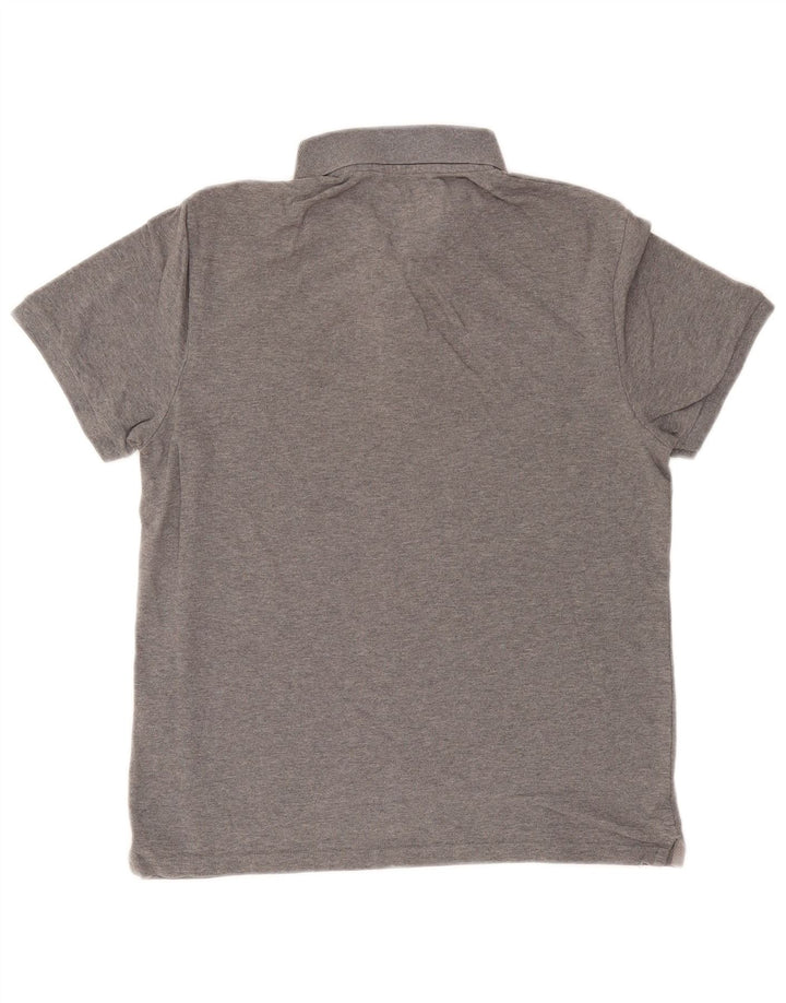 Męska koszulka polo Lyle & Scott, średnia szara bawełna w cętki