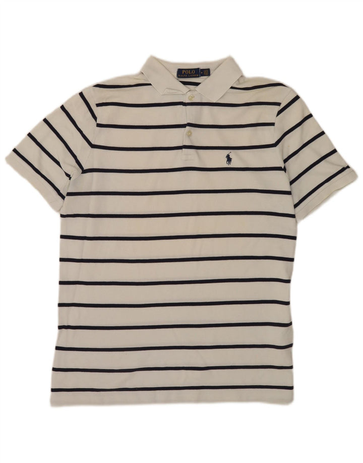 Koszula męska Polo Ralph Lauren, średnia, bawełniana w białe paski