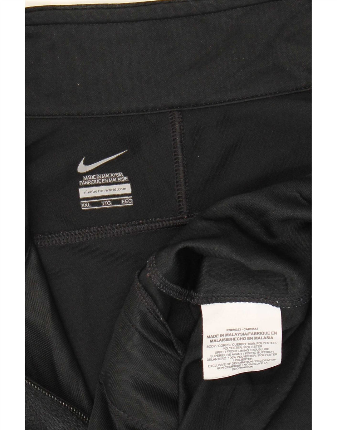 Męska kurtka dresowa Nike 2XL, czarna, poliestrowa
