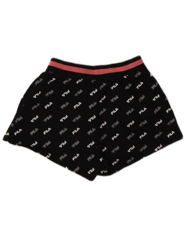 Damskie spodenki sportowe Fila Graphic UK 6 XS, czarny poliester