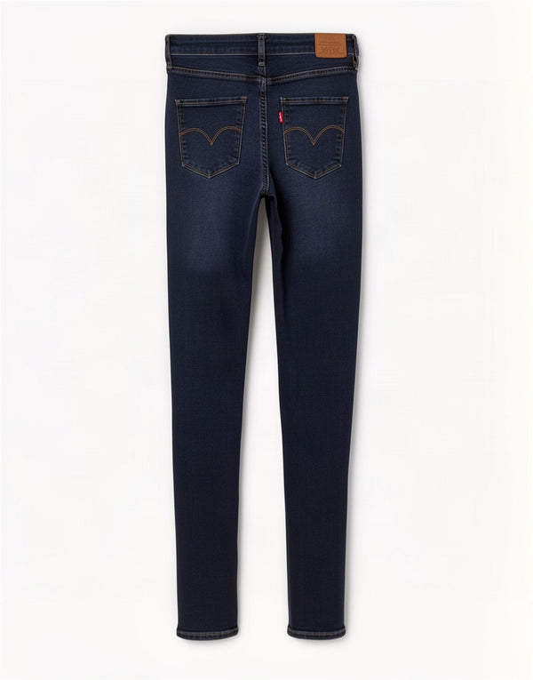 Damskie jeansy Levi's 721 z wysokim stanem W31 L30 Granatowa bawełna