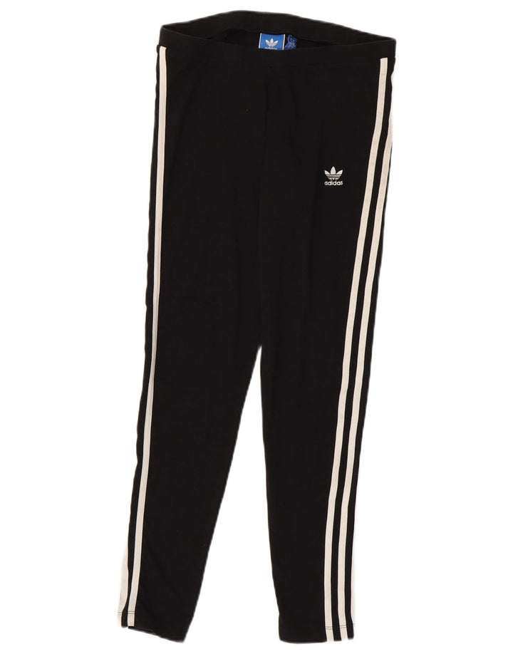 Legginsy damskie Adidas UK 14, średnie czarne, bawełniane