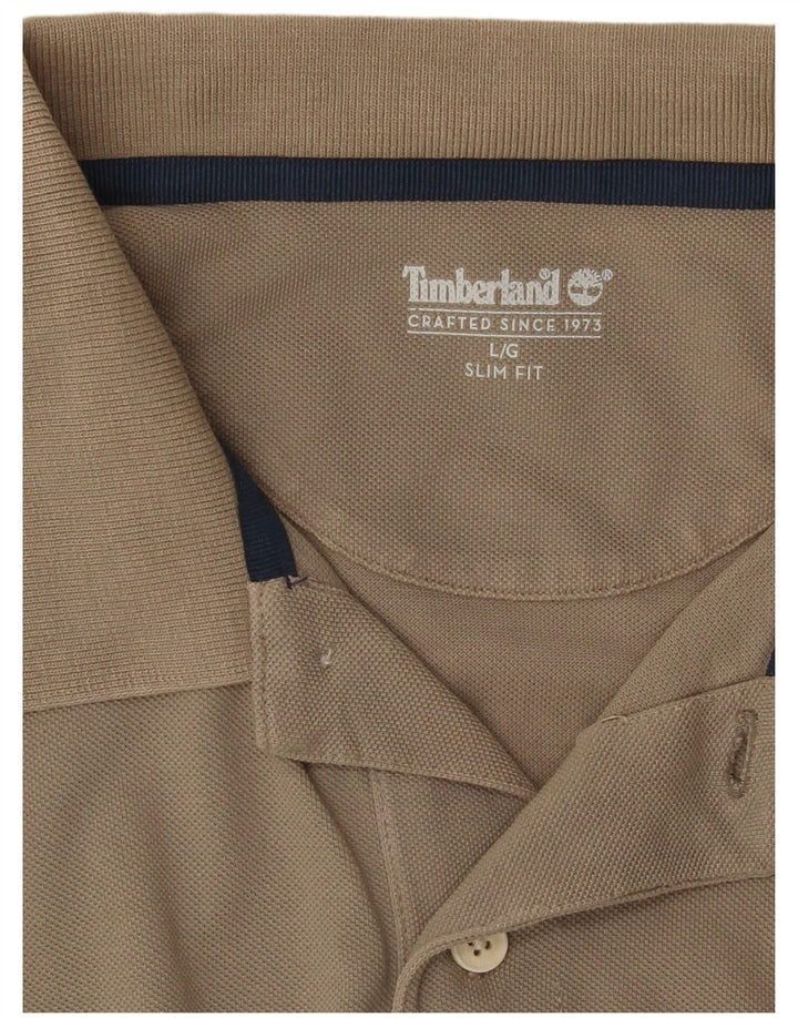 Męska koszulka polo Timberland Slim Fit, duża, szara