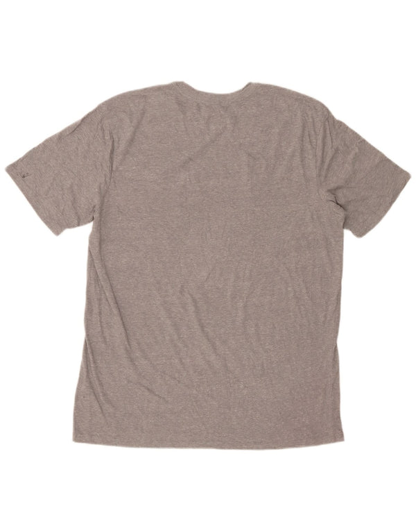 Męski T-shirt z grafiką PUMA, duży, szary, nakrapiany