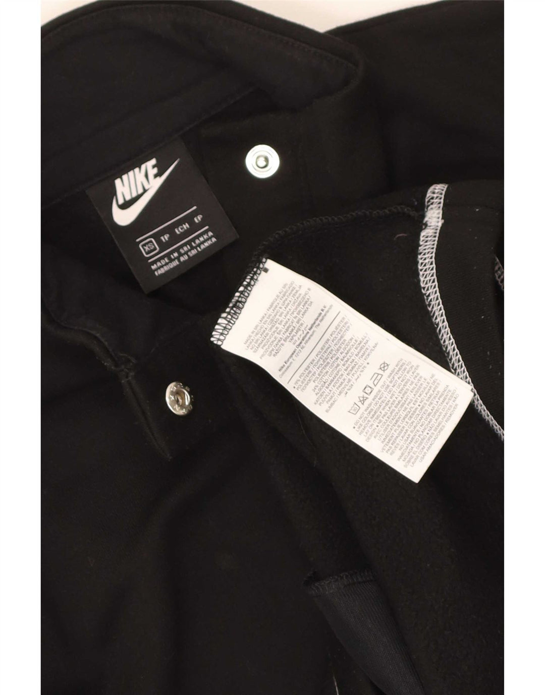 Damska bluza dresowa Nike Swoosh Oversize UK 6 XS, czarna, poliester
